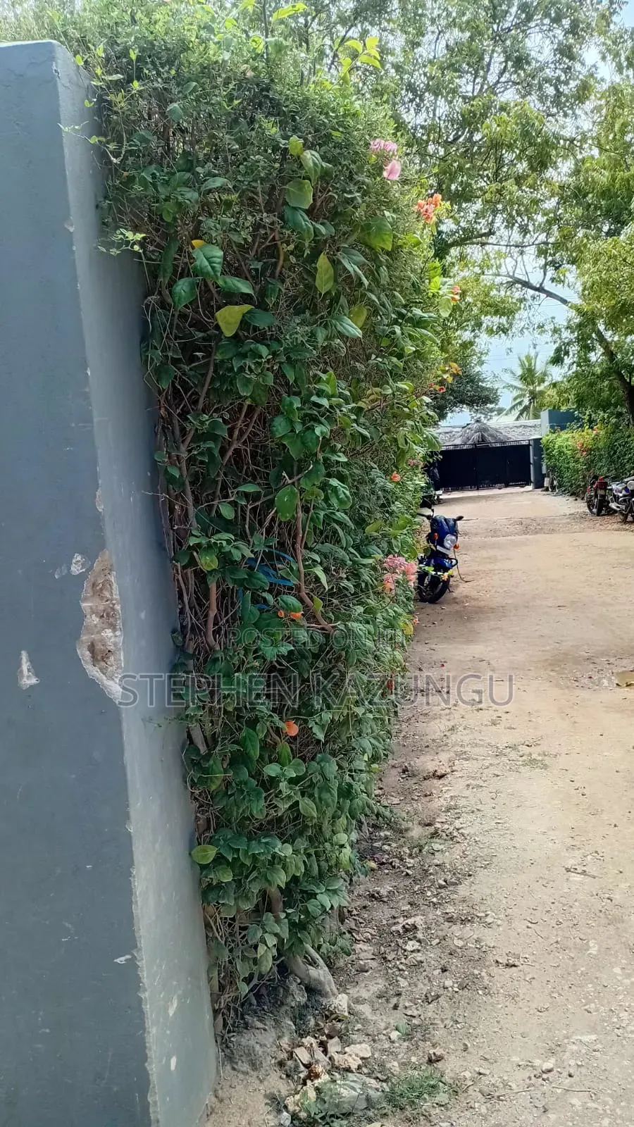 Galu Beach-Front 1/4 Acre Plot Only 100 Metres From the Sea Water. in Ukunda
