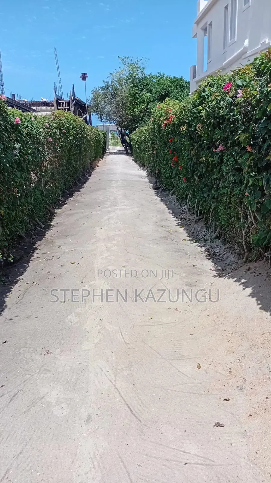 Galu Beach-Front 1/4 Acre Plot Only 100 Metres From the Sea Water. in Ukunda
