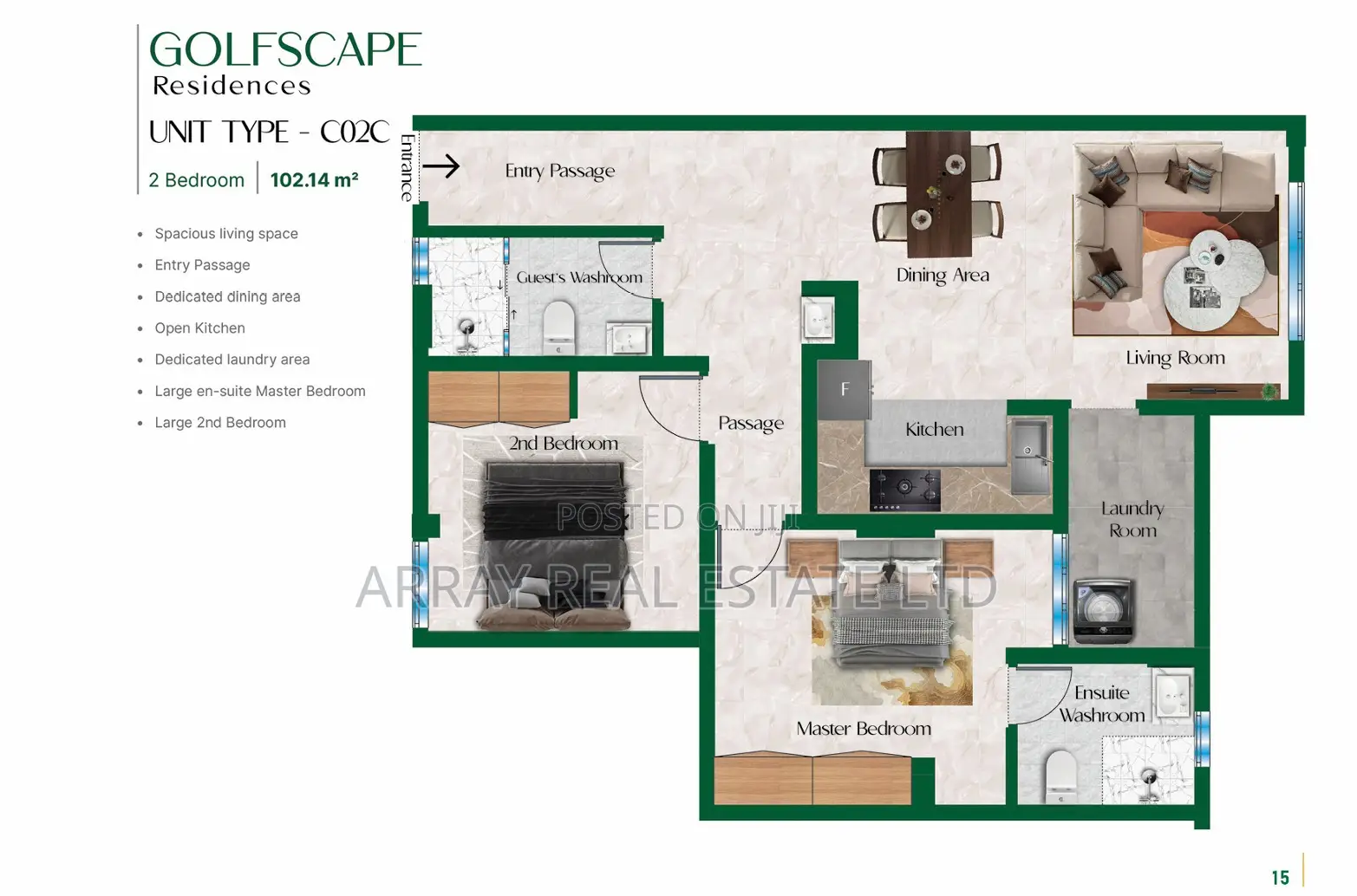 1bdrm Apartment in Golfscape Residence, Hurlingham for sale in Hurlingham