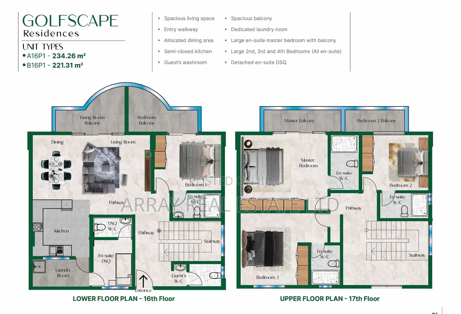 1bdrm Apartment in Golfscape Residence, Hurlingham for sale in Hurlingham