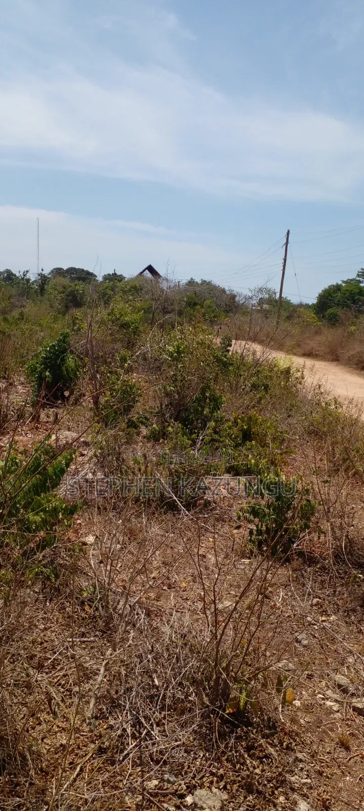 Galu Beach's High-End 1 Acre Plot Close to the White Sandy Beach. in Diani