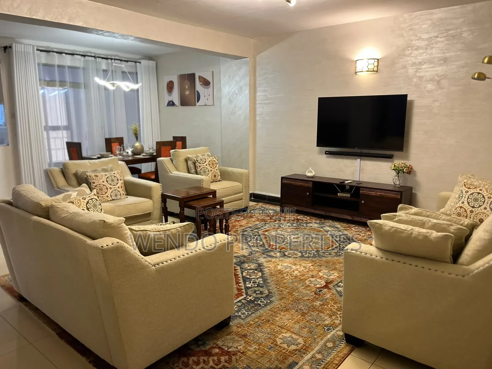 Furnished 4bdrm Apartment in Hurlingham for rent in Hurlingham
