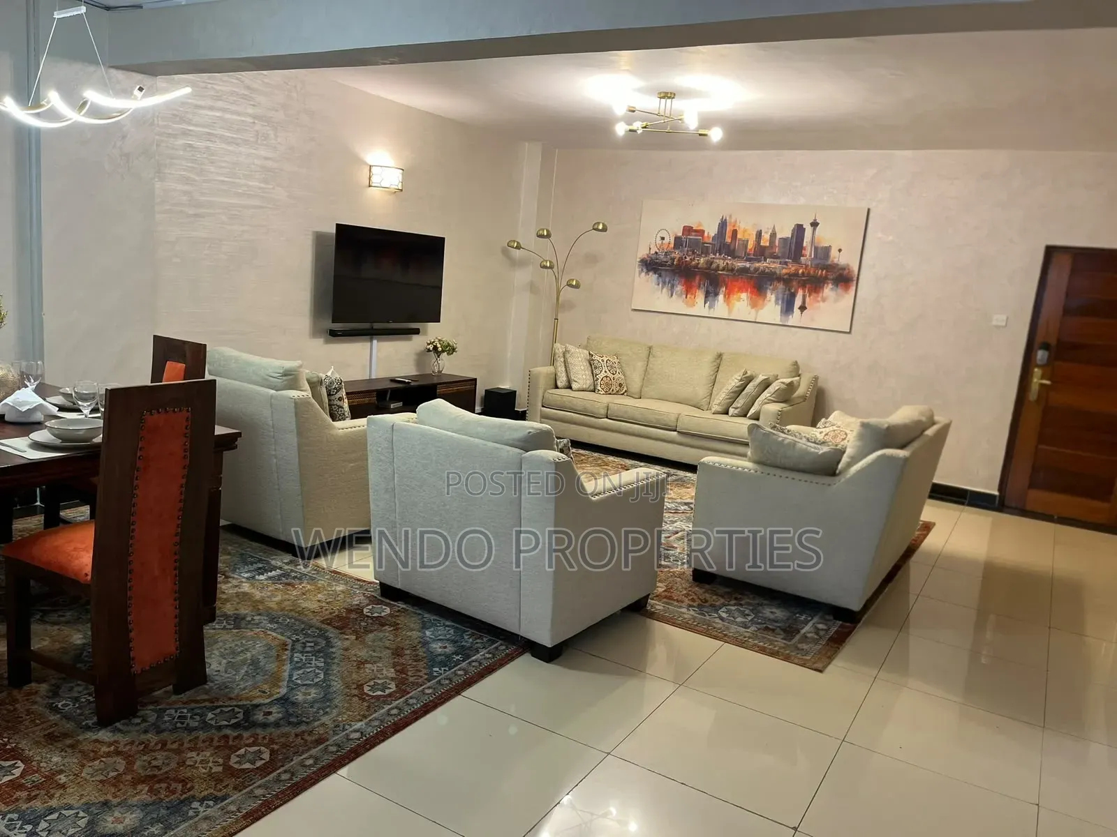 Furnished 4bdrm Apartment in Hurlingham for rent in Hurlingham