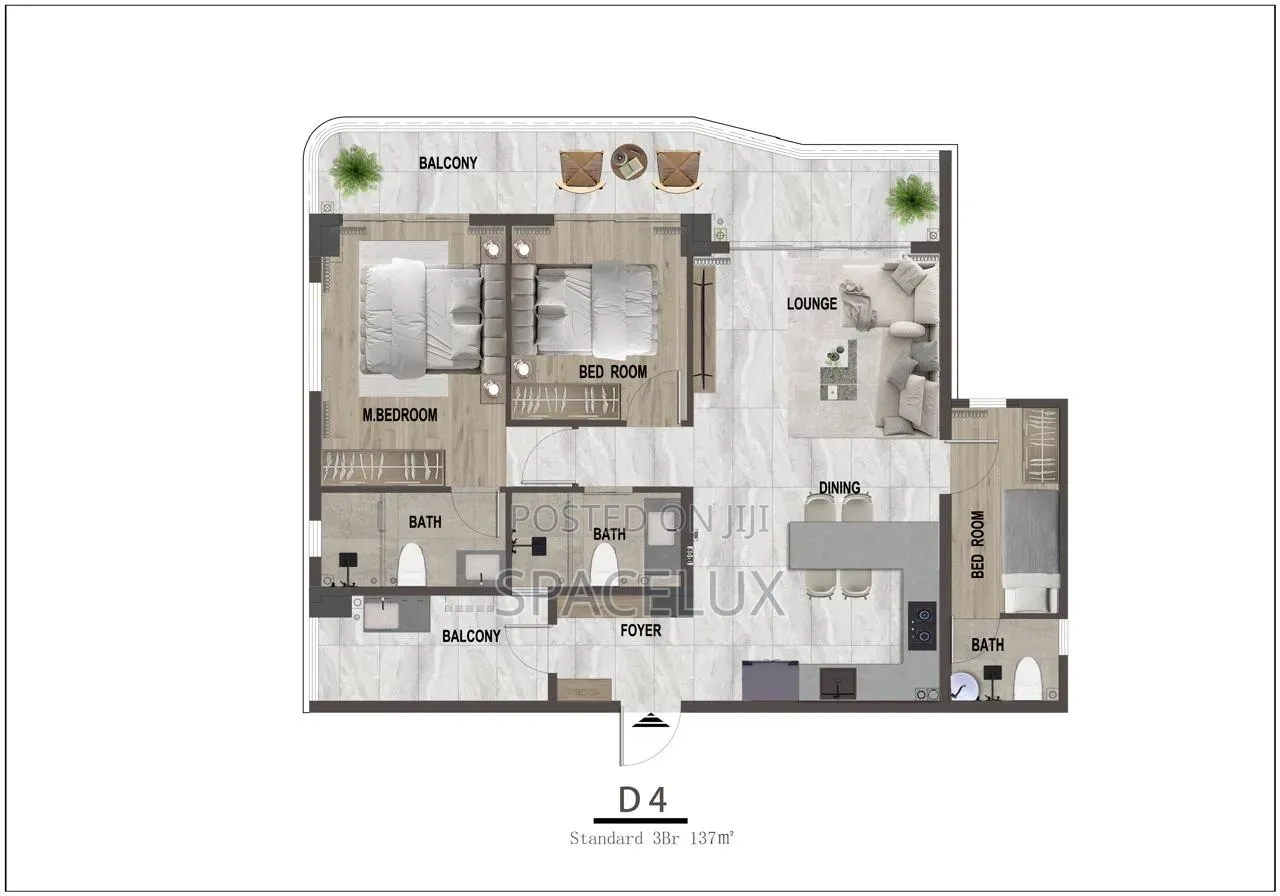 3bdrm Apartment in Versailles, Kileleshwa for sale in Kileleshwa