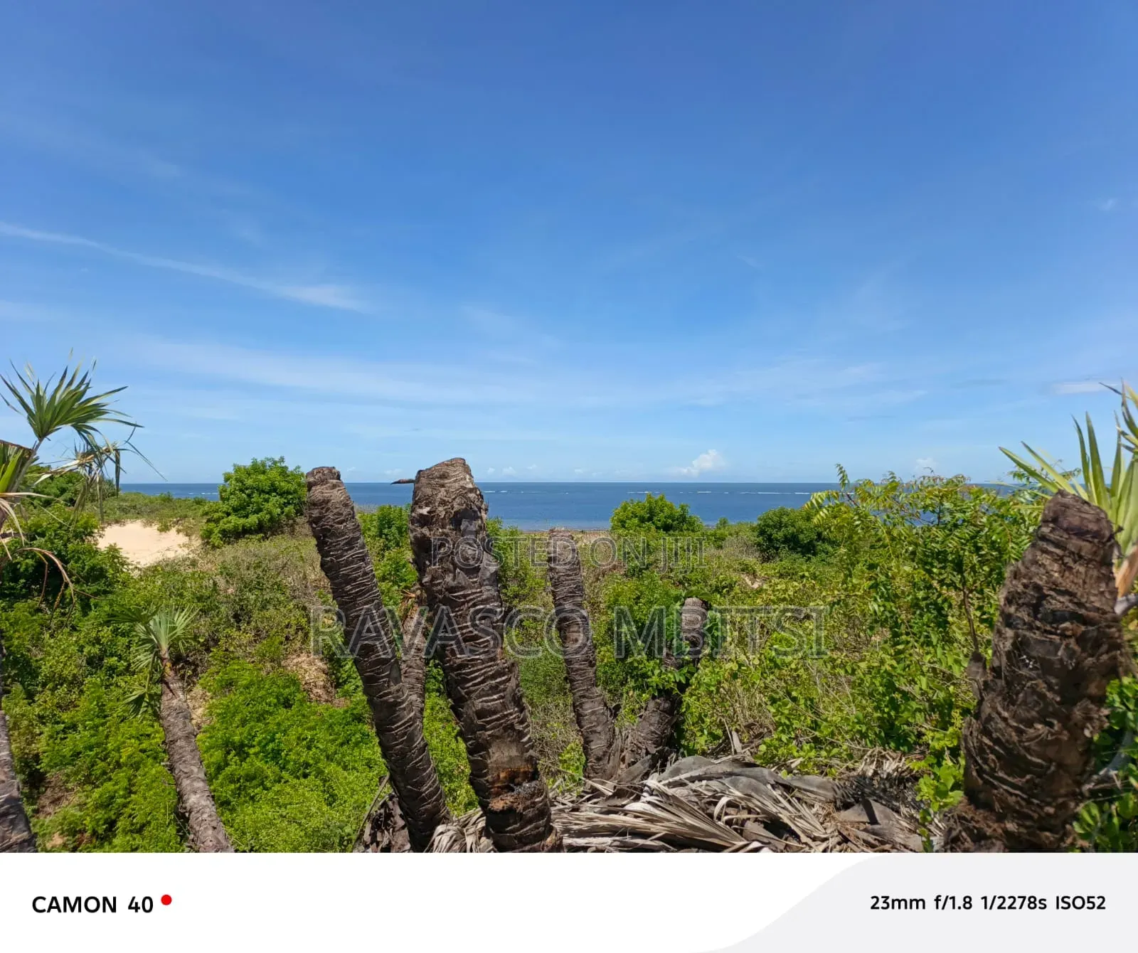 52 Acres Forsale in Malindi Ngomeni First Row or Touching the Ocean. in Town Centre