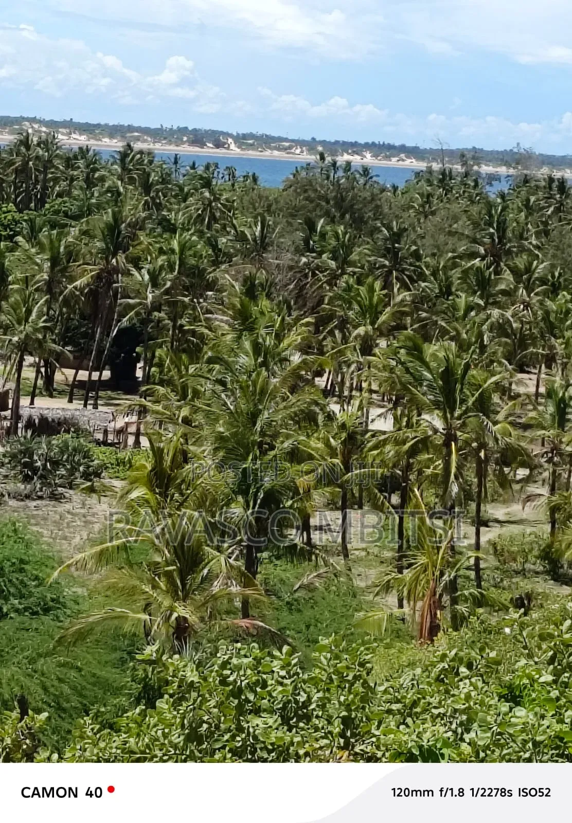 52 Acres Forsale in Malindi Ngomeni First Row or Touching the Ocean. in Town Centre