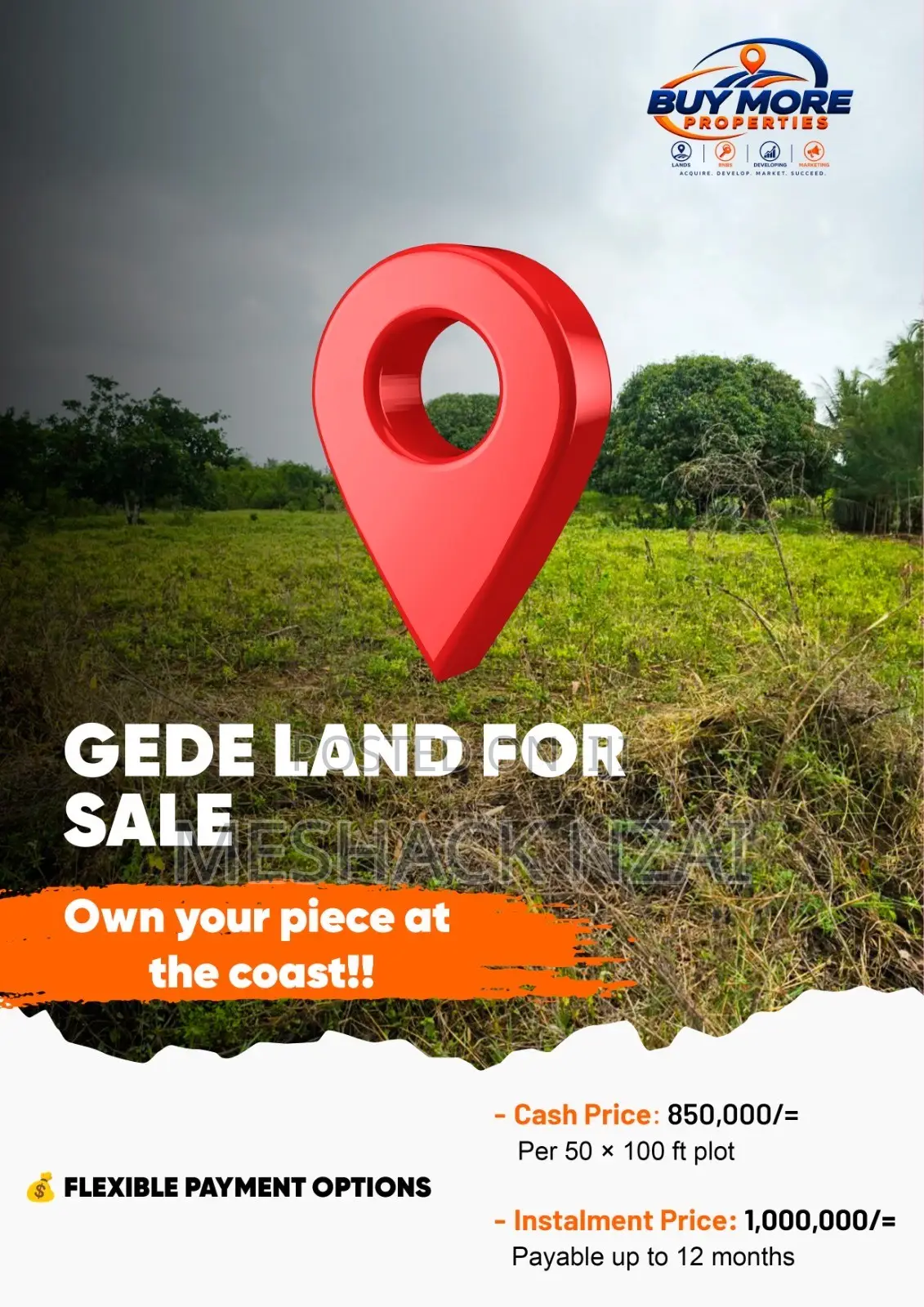 Gede 50 by 100 Ft Plots in Gede